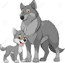 wolf and pup picture